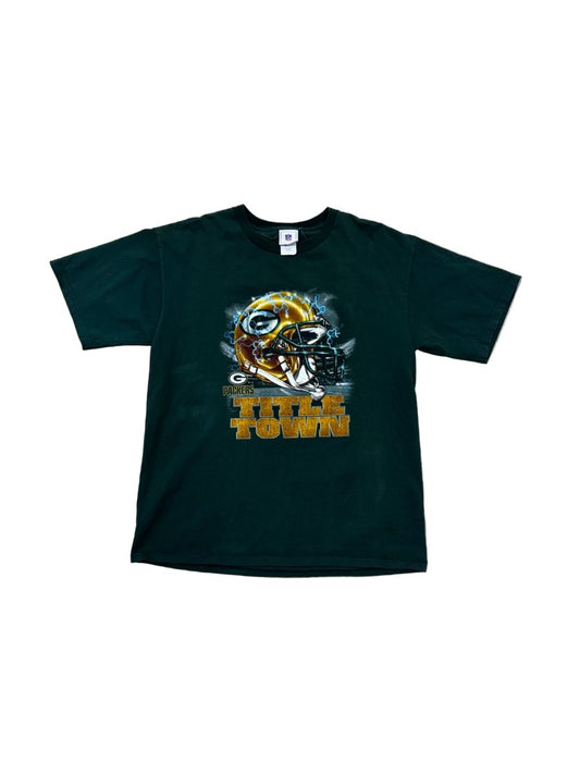 Green Bay Packers Title Town T-Shirt - Large - ALL GOODS - ALL GOODS