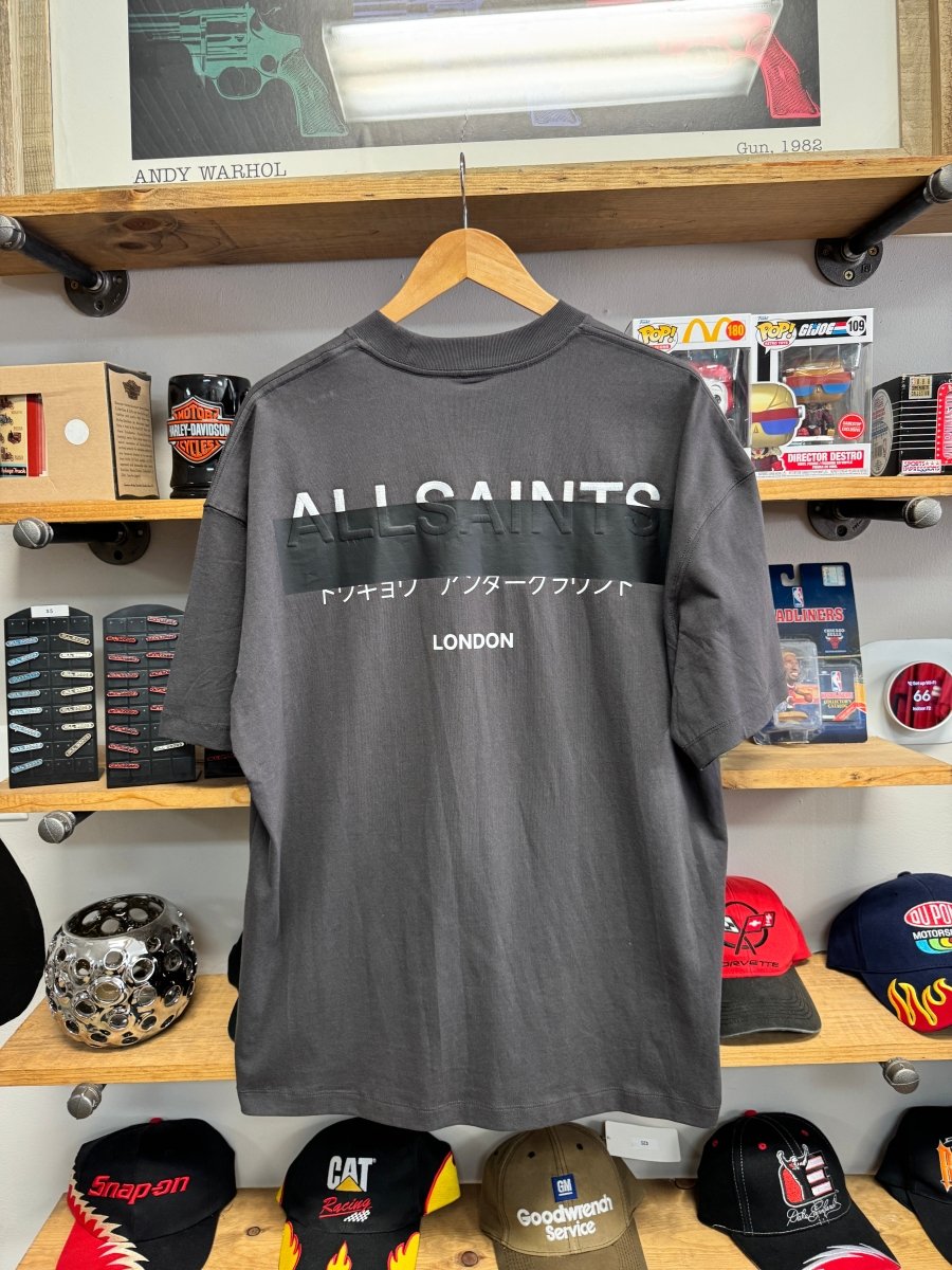 Grey All Saints Blackout Tee - Medium - ALL GOODS - ALL GOODS
