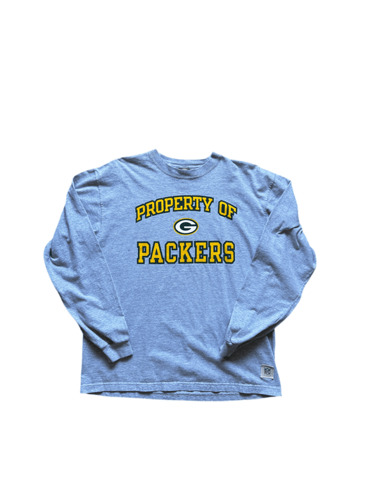 Grey Packers Longsleeve Shirt - Large - ALL GOODS - ALL GOODS