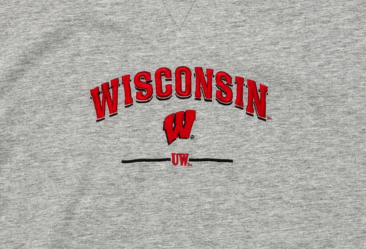 Grey Wisconsin Badgers Shirt - Medium - ALL GOODS - ALL GOODS