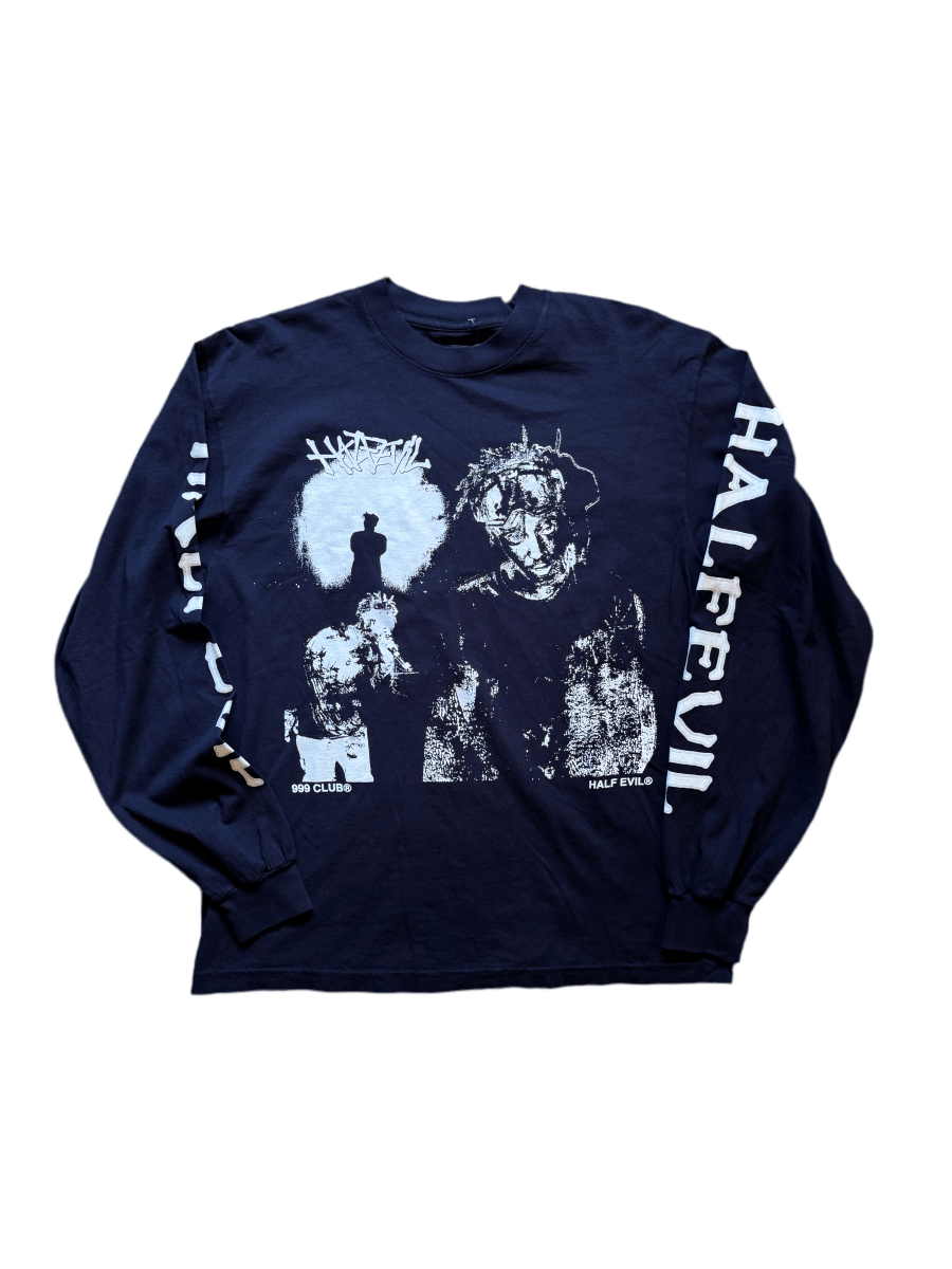 Half - Evil 999 Club Long Sleeve Tee - Small - ALL GOODS - ALL GOODS