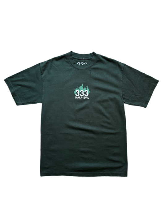 Half - Evil Green Flames Tee - Large - ALL GOODS - ALL GOODS