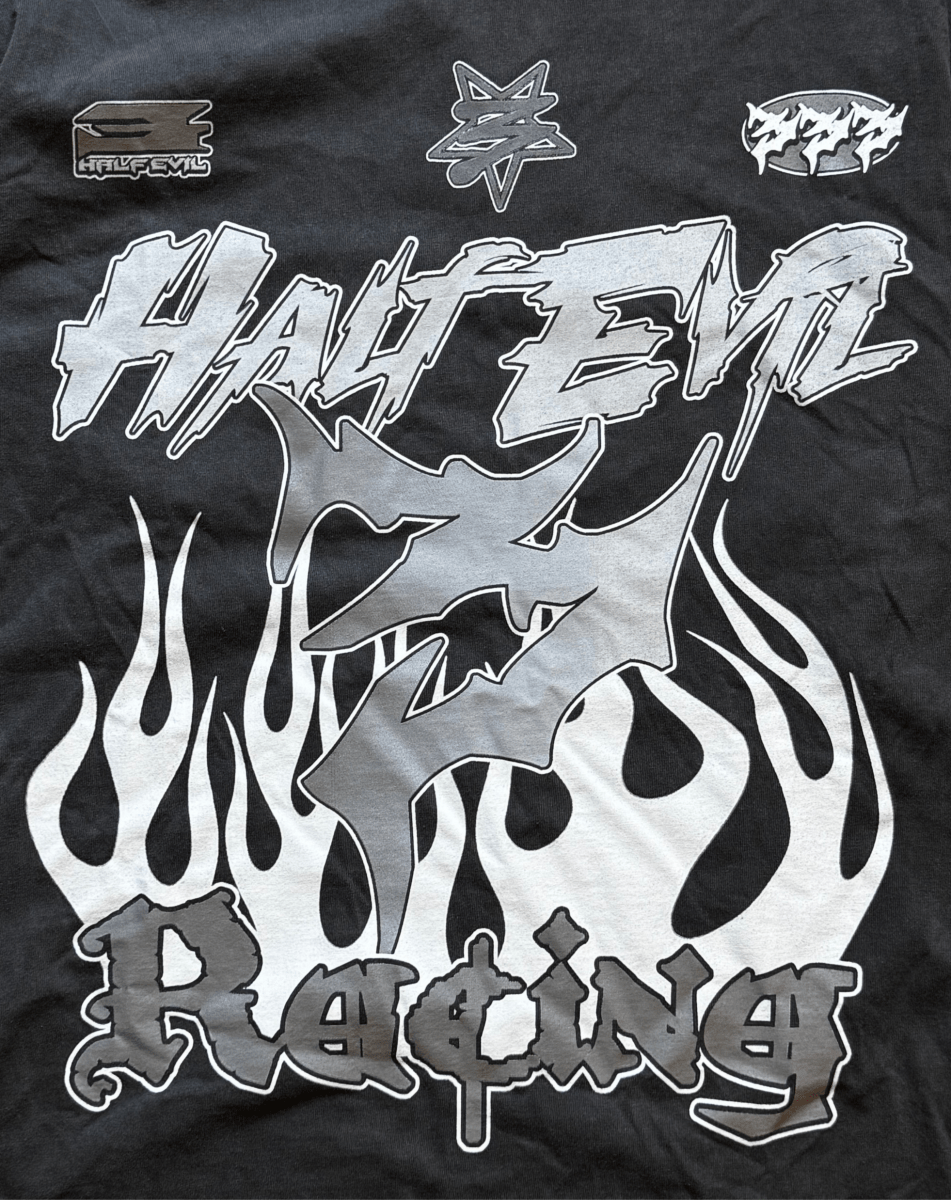 Half - Evil Racing Tee - Medium - ALL GOODS - ALL GOODS