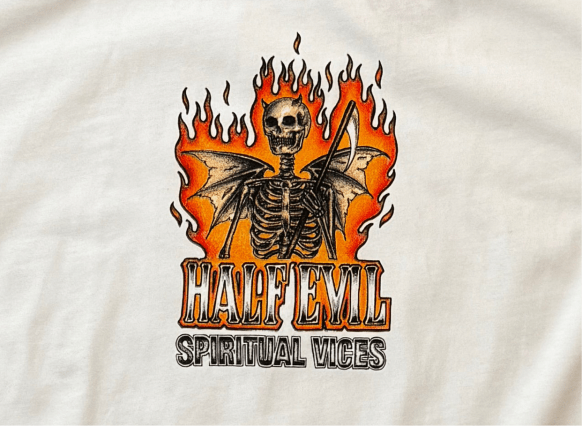 Half - Evil Spiritual Vices T-Shirt - XL - ALL GOODS - ALL GOODS