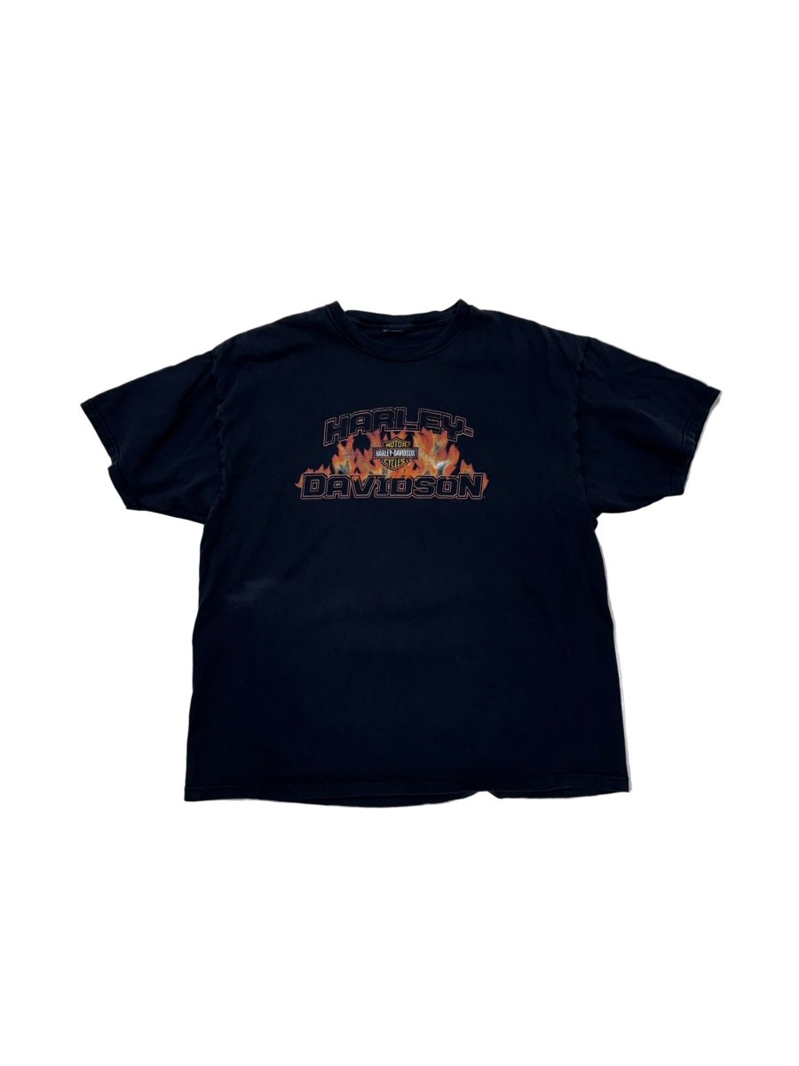 Harley Davidson Flames T-Shirt - XL - ALL GOODS - ALL GOODS
