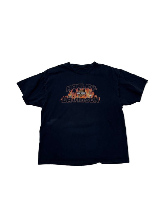 Harley Davidson Flames T-Shirt - XL - ALL GOODS - ALL GOODS