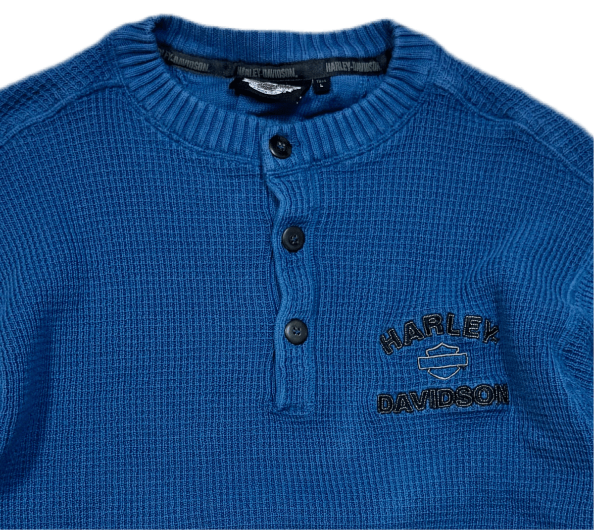 Harley Davidson Thermal Henley - Large Tall - ALL GOODS - ALL GOODS