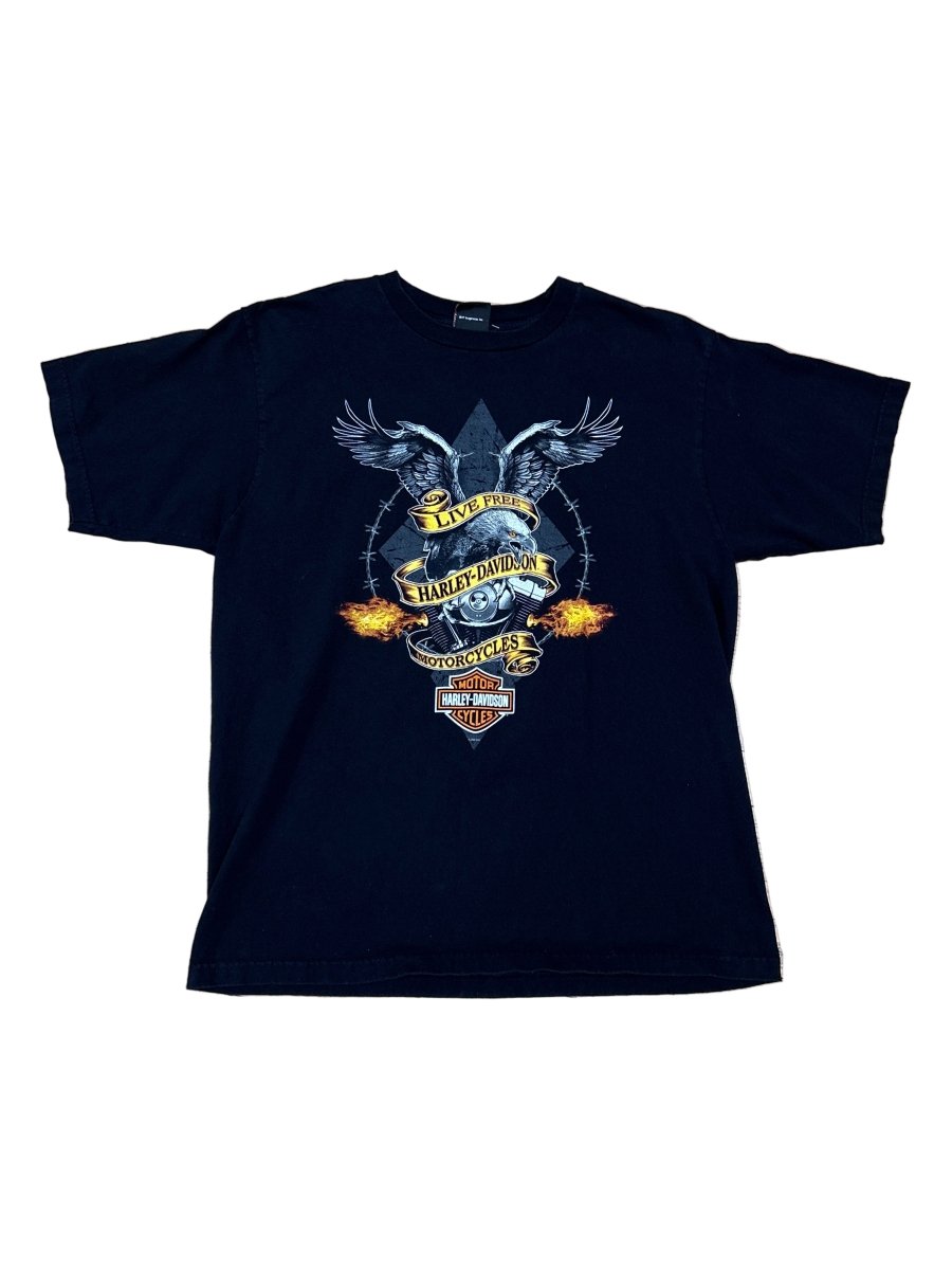 Live Free Harley Davidson T-Shirt - 2XL - ALL GOODS - ALL GOODS