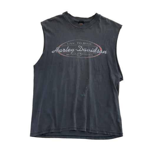 Live To Ride Harley Davidson T-Shirt - Large - ALL GOODS - ALL GOODS