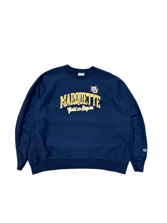 Marquette Golden Eagles Reverse Weave Crewneck - 3XL - ALL GOODS - ALL GOODS