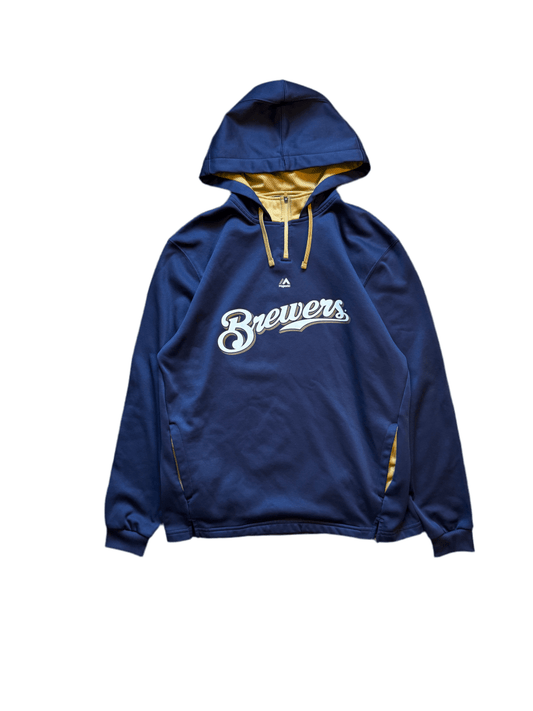 Milwaukee Brewers Quarter Zip Hoodie - XL - ALL GOODS - ALL GOODS