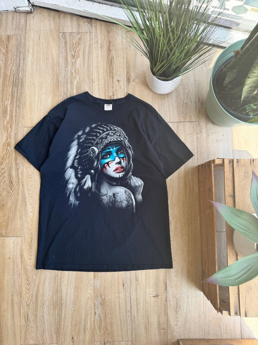 Native American Girl Shirt - Large - ALL GOODS - ALL GOODS
