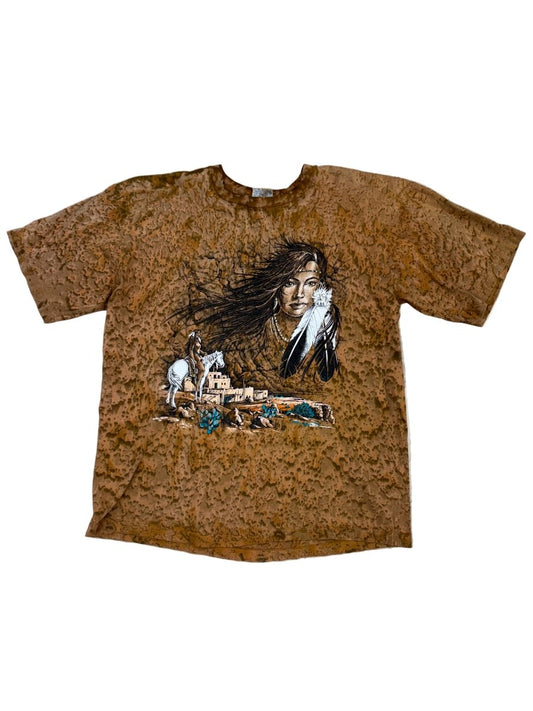 Native American Tie - Dye T-Shirt - Large - ALL GOODS - ALL GOODS