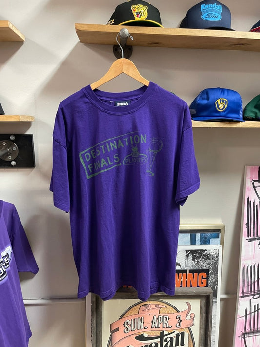NBA Milwaukee Bucks Destination Finals 2004 Playoffs Purple Shirt - XL - ALL GOODS - ALL GOODS