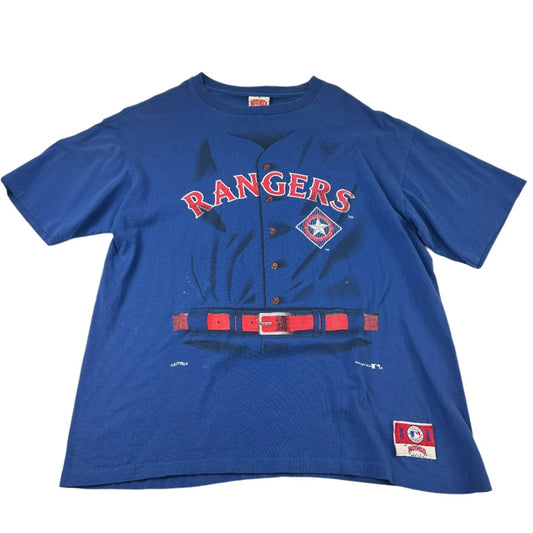 Nutmeg Texas Rangers Baseball Jersey Shirt - XL - ALL GOODS - ALL GOODS