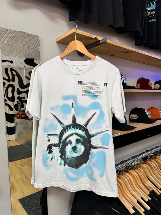 Off - White Statue of Liberty Tee - Small - ALL GOODS - ALL GOODS