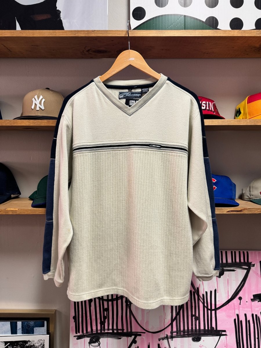 Point Zero Cream Sweater - Small - ALL GOODS - ALL GOODS