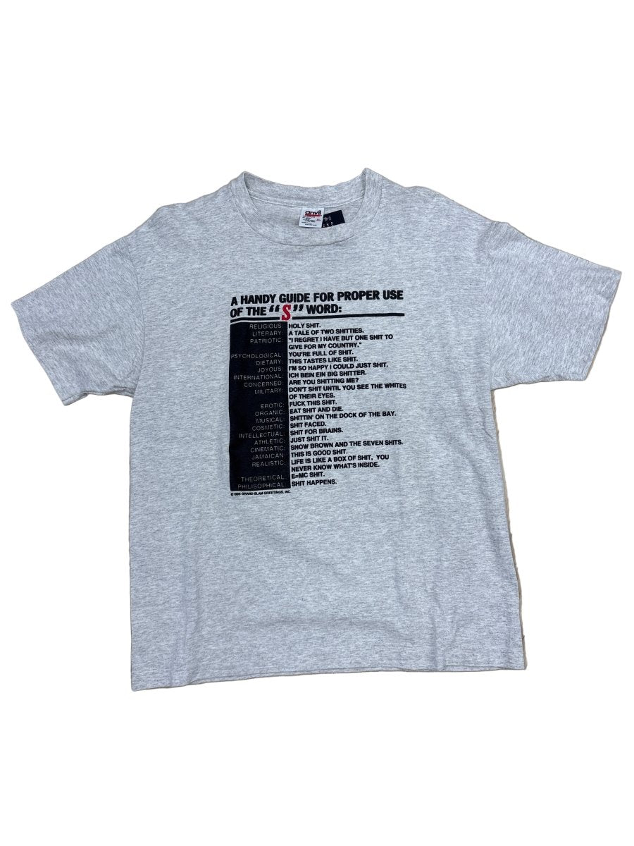 Proper Use Of The “S” Word T-Shirt - XL - ALL GOODS - ALL GOODS