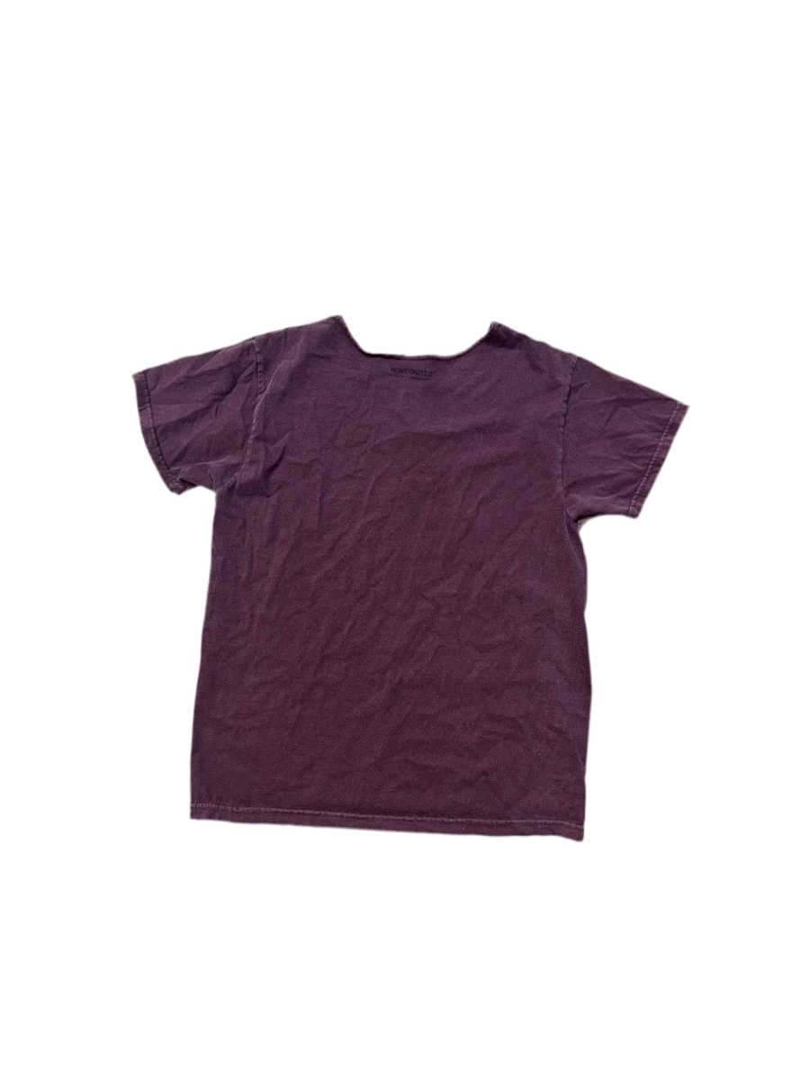 Purple Cat And Wine Shirt - Small - ALL GOODS - ALL GOODS