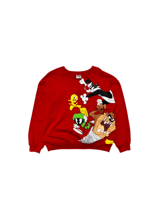 Red Looney Tunes Crewneck - XL - ALL GOODS - ALL GOODS