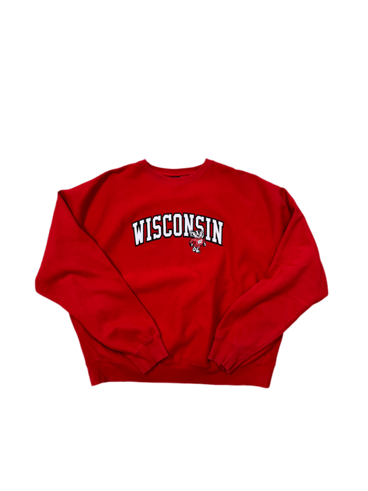 Red Wisconsin Badgers Crewneck - 3XL - ALL GOODS - ALL GOODS