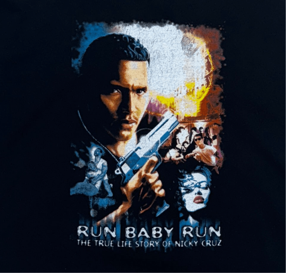 Run Baby Run Nicky Cruz T-Shirt - XL - ALL GOODS - ALL GOODS