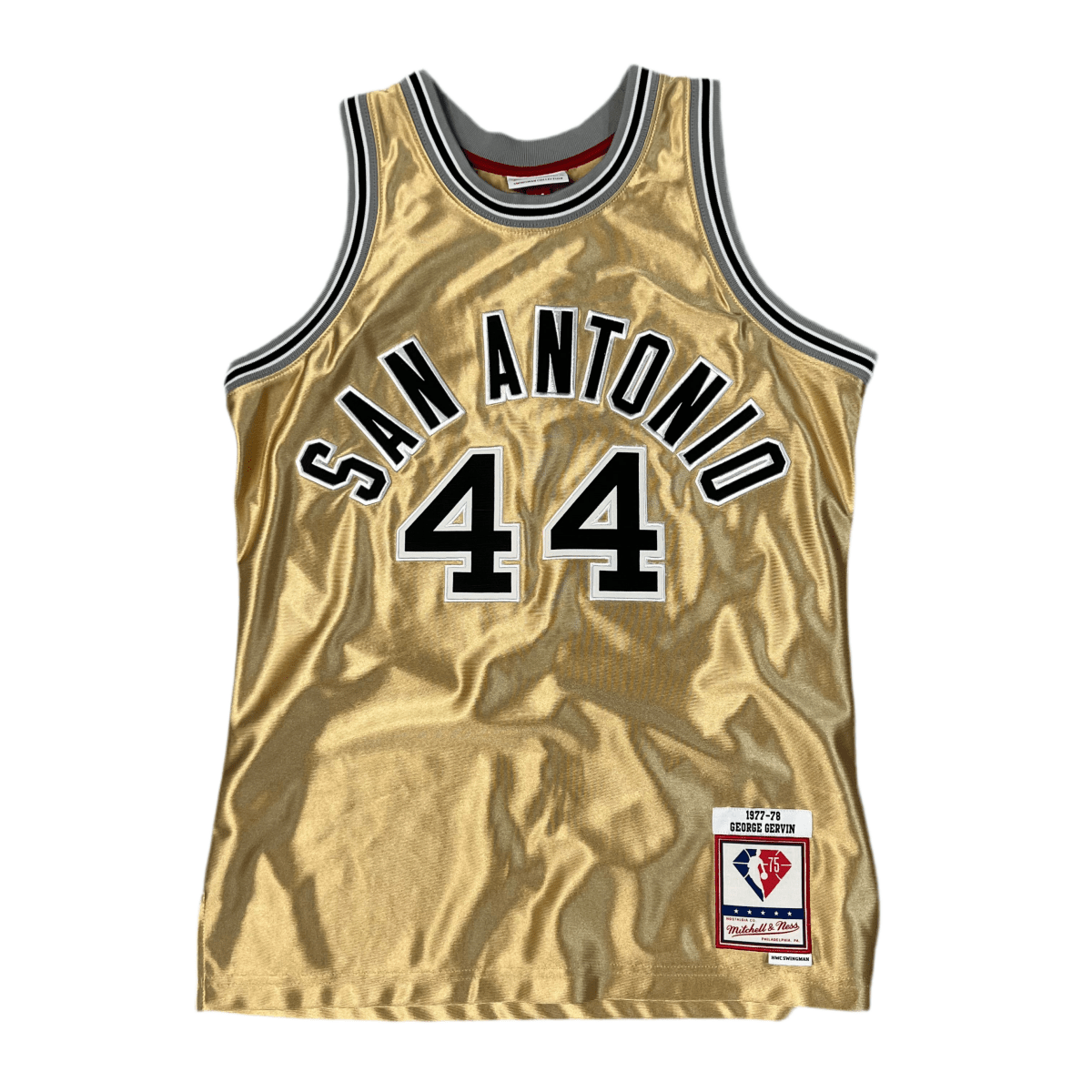 San Antonio #44 Gervin Basketball Jersey - M - ALL GOODS - ALL GOODS