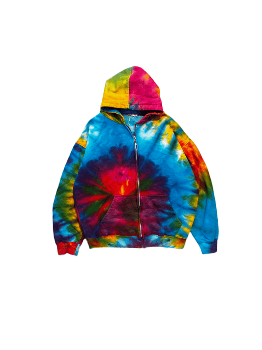 Tie Dye Zip Up Hoodie - Small - ALL GOODS - ALL GOODS