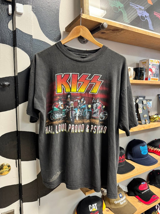Vintage 90s Kiss Biker Tee - Large - ALL GOODS - ALL GOODS