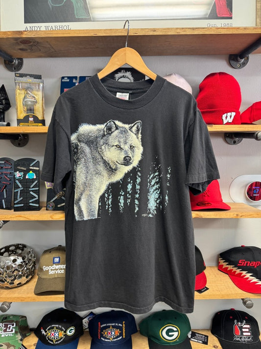 Vintage 90s Wolf Shirt - Large - ALL GOODS - ALL GOODS