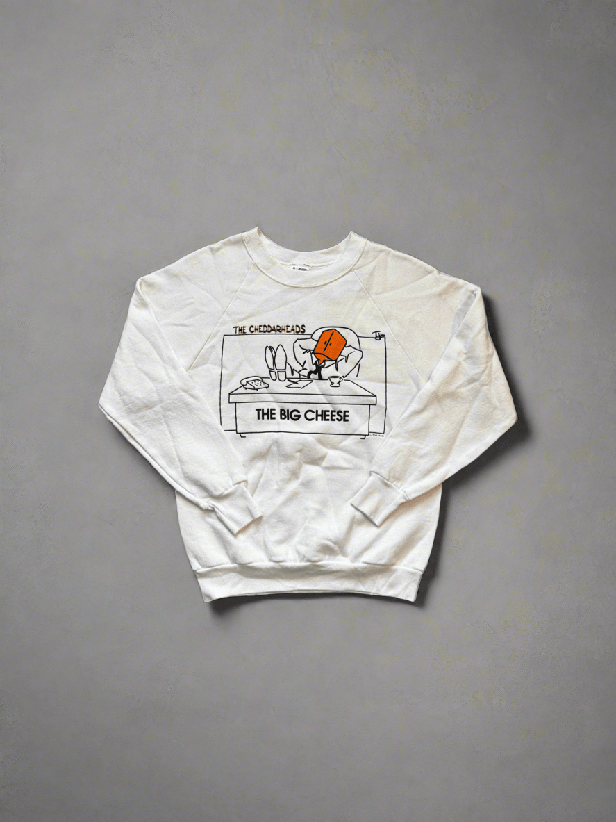 Vintage Cheddarheads “The Big Cheese” Crewneck - Small - ALL GOODS - ALL GOODS