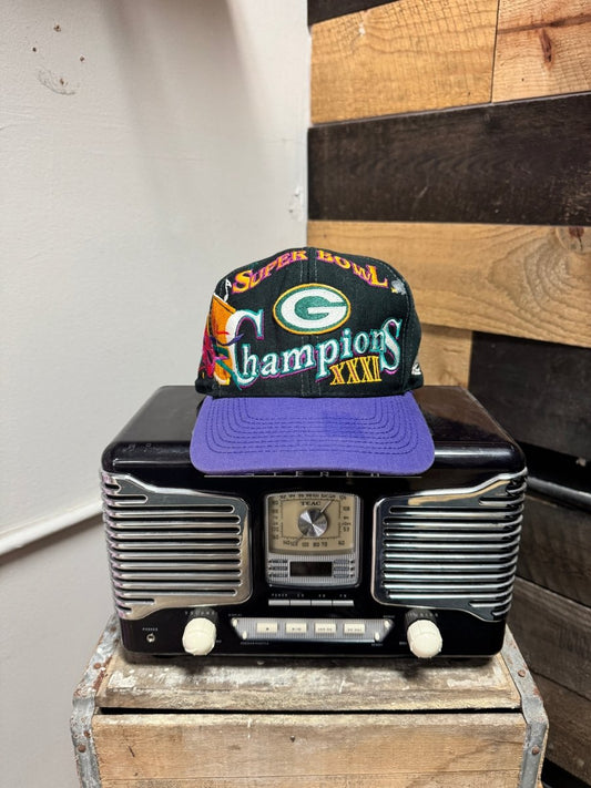 Vintage Green Bay Packers Super Bowl Hat - ALL GOODS - ALL GOODS