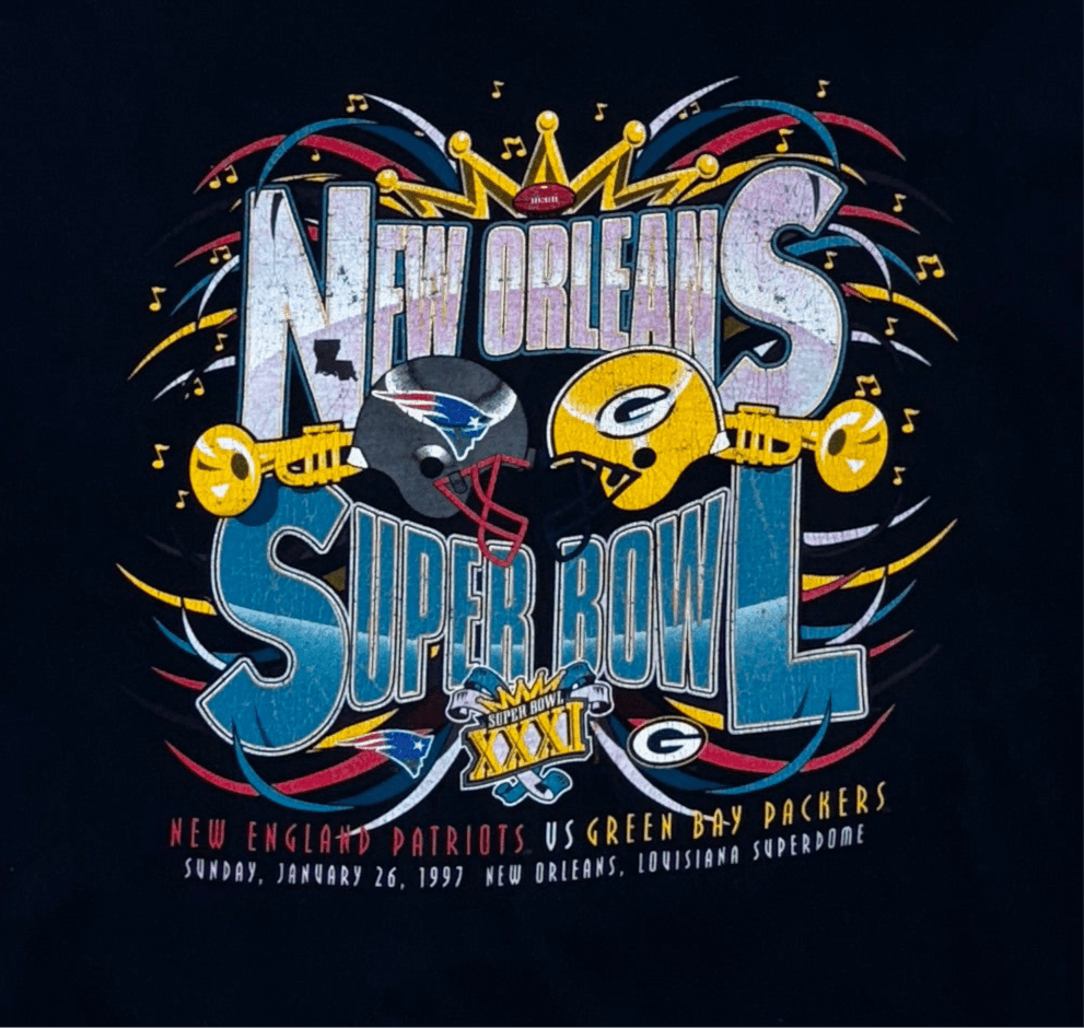Vintage Green Bay Packers Super Bowl T-Shirt - 2XL - ALL GOODS - ALL GOODS