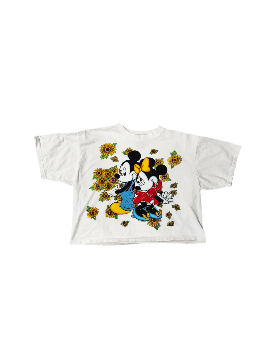 Vintage Mickie Mouse Cropped Tee - Large - ALL GOODS - ALL GOODS