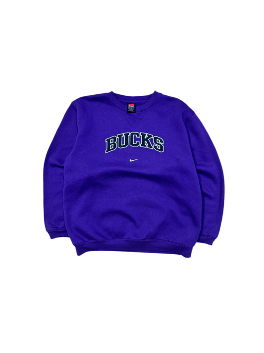 Vintage Nike Milwaukee Bucks Crewneck - Medium - ALL GOODS - ALL GOODS