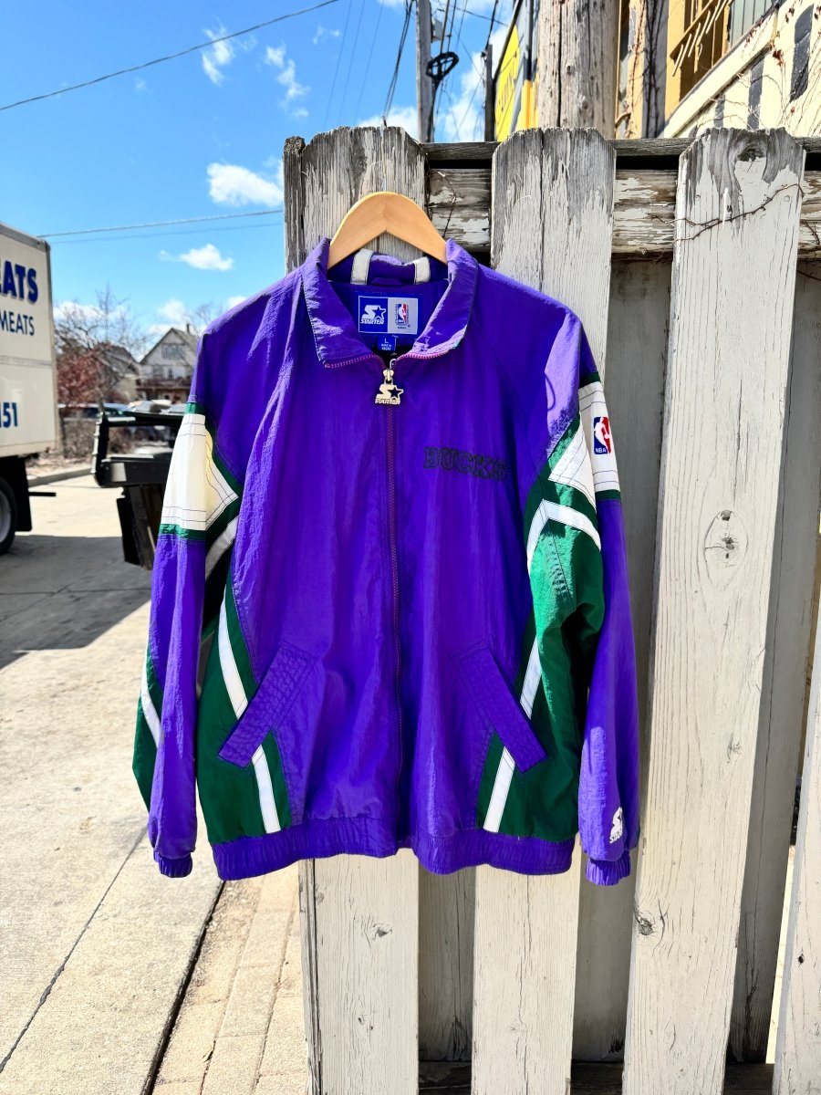 Vintage Starter Milwaukee Bucks Windbreaker - Large - ALL GOODS - ALL GOODS