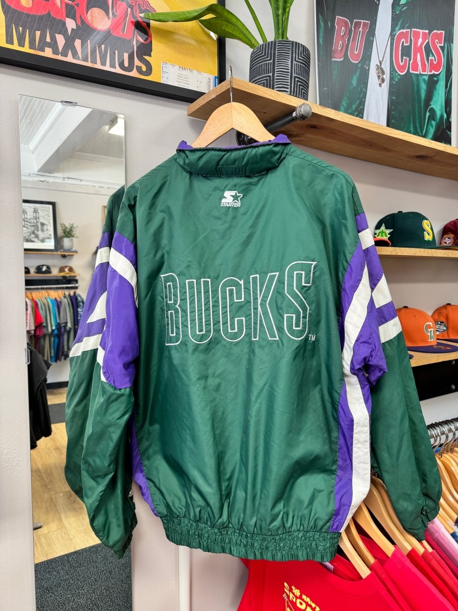 Vintage Starter Milwaukee Bucks Windbreaker - Large - ALL GOODS - ALL GOODS