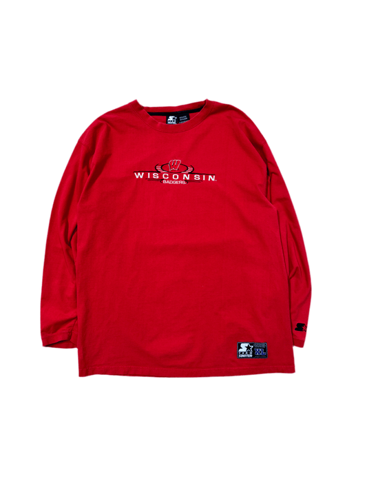 Vintage Starter Wisconsin Badgers Long Sleeve Shirt - XL - ALL GOODS - ALL GOODS