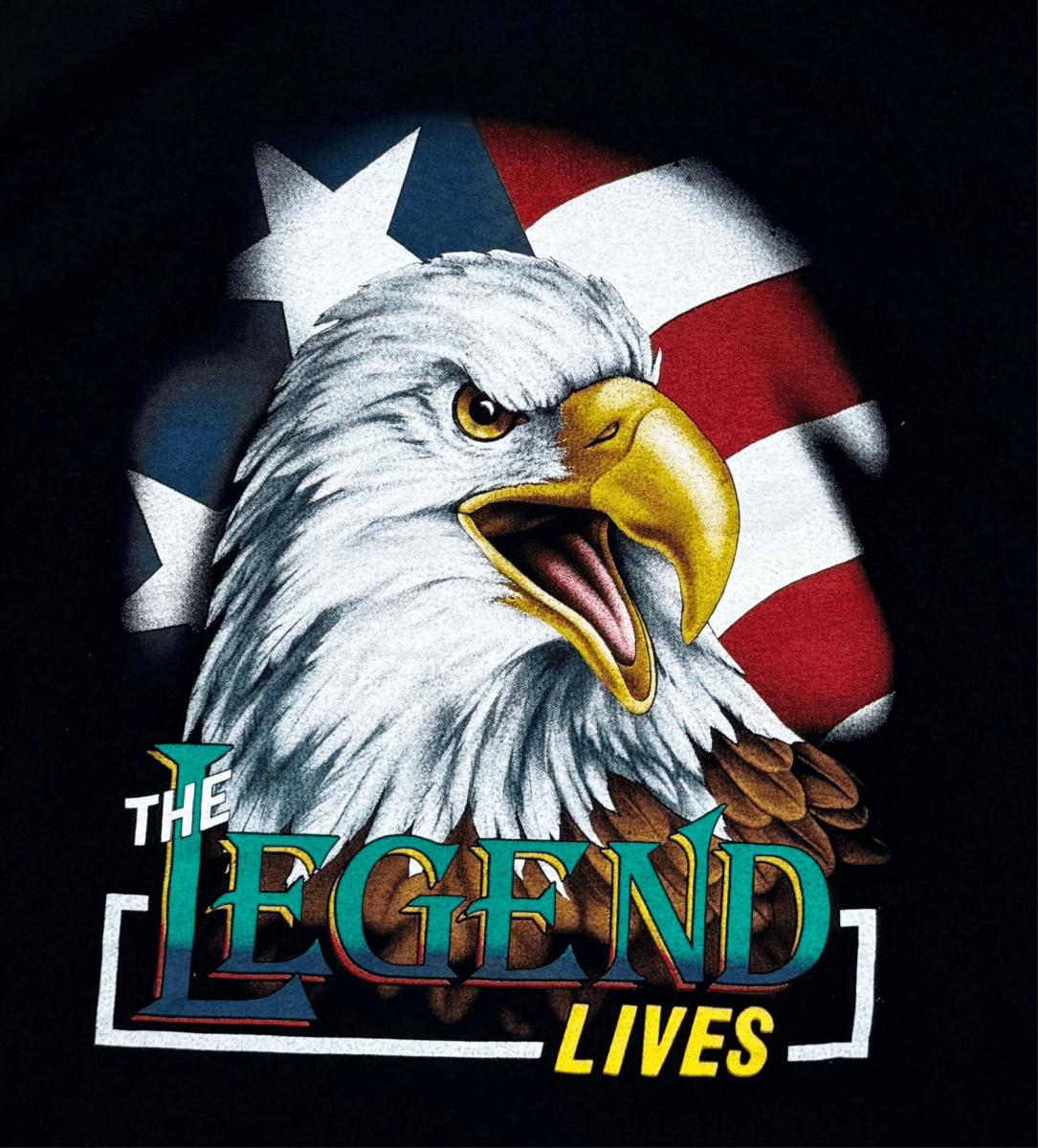 Vintage The Legend Lives Eagle Tee - Large - ALL GOODS - ALL GOODS