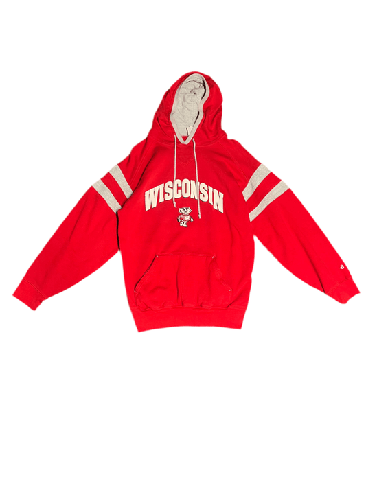Wisconsin Badger Hoodie - Large - ALL GOODS - ALL GOODS