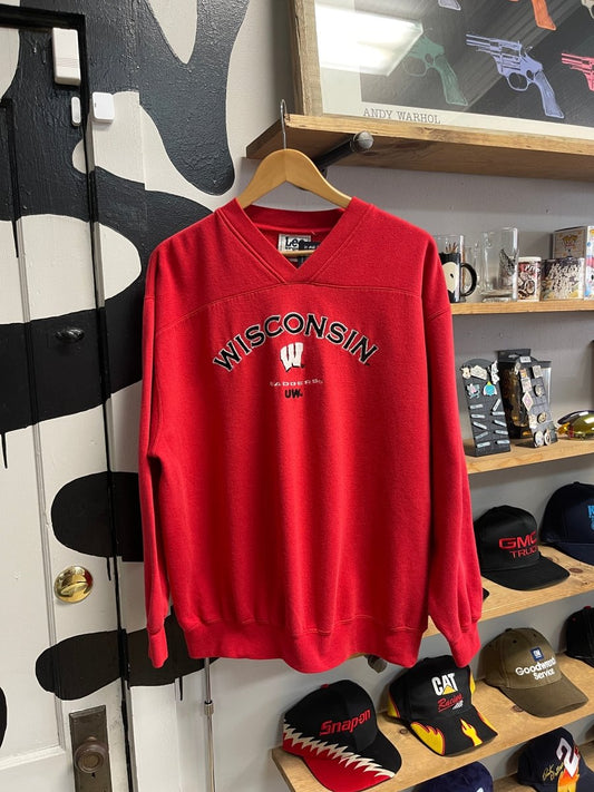 Wisconsin Badgers Crewneck - Large - ALL GOODS - ALL GOODS