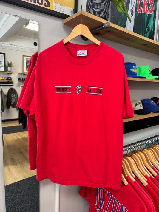 Wisconsin Badgers Embroidered Logo Shirt - XL - ALL GOODS - ALL GOODS