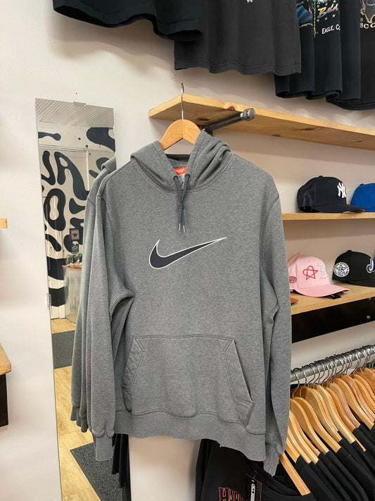 Y2K Nike Big Swoosh Hoodie - Large - ALL GOODS - ALL GOODS
