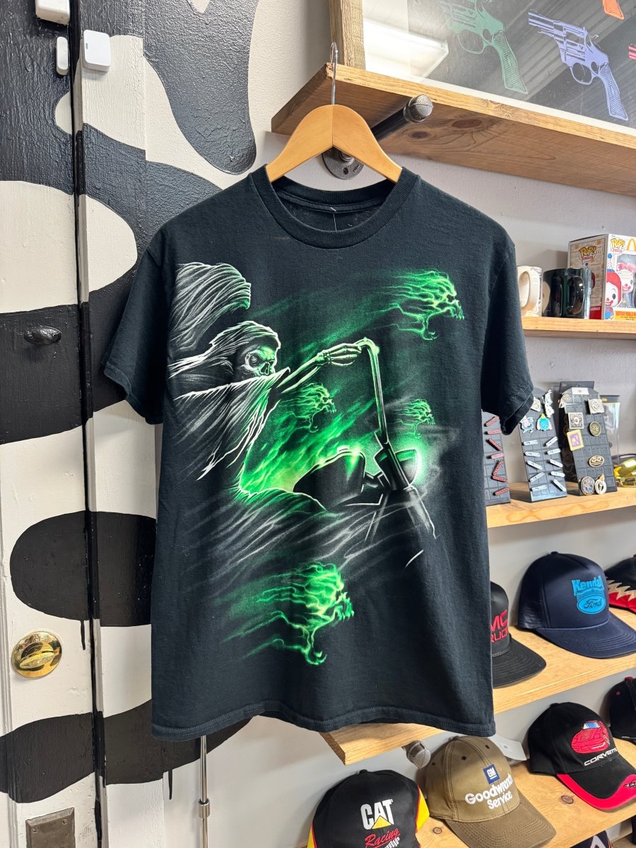 Y2K Skull Biker Tee - Medium - ALL GOODS - ALL GOODS