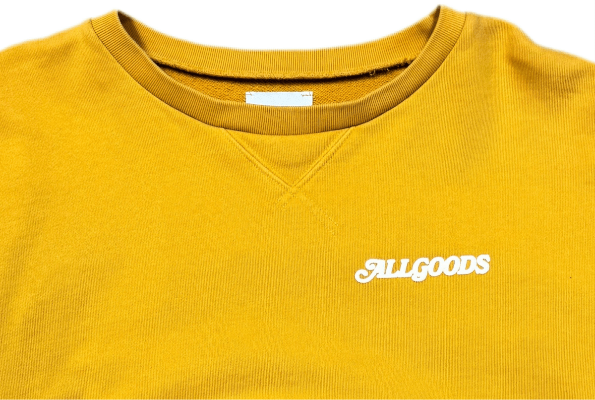 Yellow All Goods Crewneck - Medium - ALL GOODS - ALL GOODS